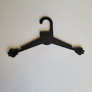 Clothes Kid Hangers 20 Piece Paw Print Puppy Dog Hangers Apparel Plastic Black